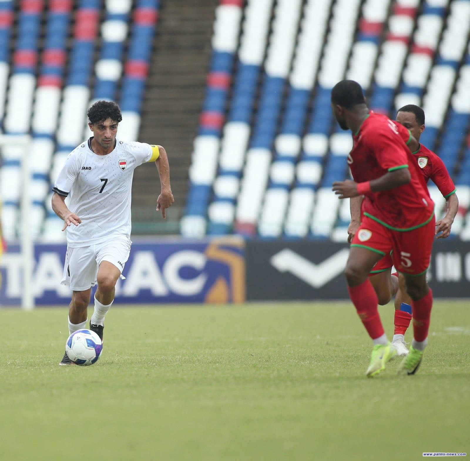 الأولمبي العراقي يهزم عمـان بهـدف دون رد ويقتـرب مـن التأهـل إلى نهائيـات كأس آسيا الاولمبيـة .